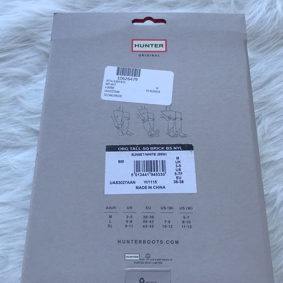 NWT Hunter Original Tall Square Brick Boot Socks - Picture 5 of 5